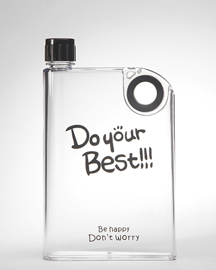 禮隨手杯 A5紙張指環水瓶 380ML 透明系列