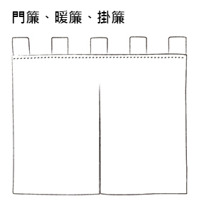 門簾、掛簾