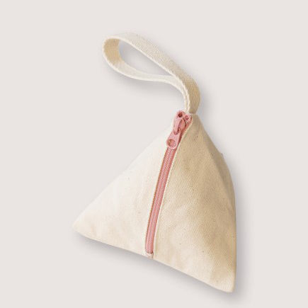 米白色小零錢包