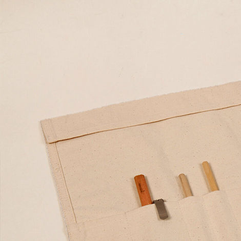 米白餐具捲/餐墊捲