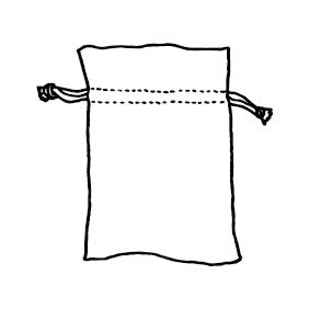 荷葉邊束口袋、包裝束口袋、咖啡包裝、茶包裝