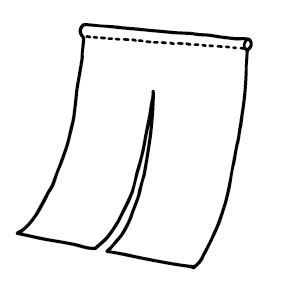 門簾、窗簾、布簾子